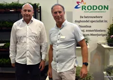 De mannen van Potplanten kwekerij Rodon; Rene millenaar en Arjan Rolf.
